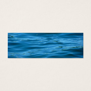Blauw zeewater mini visitekaartjes