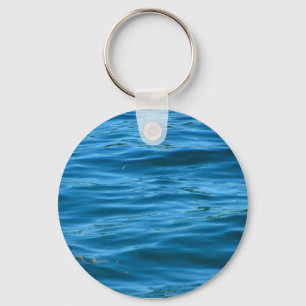 Blauw zeewater sleutelhanger
