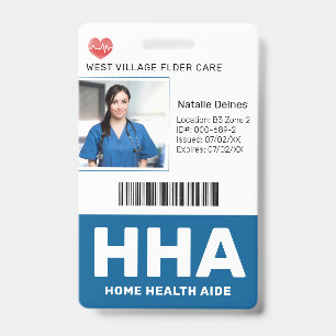 Blauw Ziekenhuis Medisch Personeel Foto ID Badge