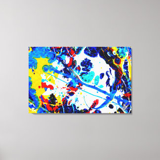 Blauw zien canvas afdruk