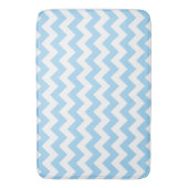Blauw zigzag, Blauwe Chevron, Geometrisch Patroon Badmat (Voorkant Verticaal)