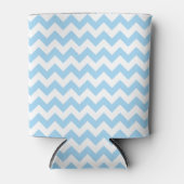 Blauw zigzag, Blauwe Chevron, Geometrisch Patroon Blikjeskoeler (Voorkant)