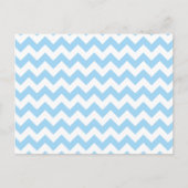 Blauw zigzag, Blauwe Chevron, Geometrisch Patroon Briefkaart (Voorkant)