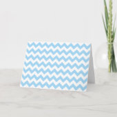 Blauw zigzag, Blauwe Chevron, Geometrisch Patroon Kaart (Voorkant)
