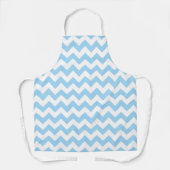 Blauw zigzag, Blauwe Chevron, Geometrisch Patroon Schort (Voorkant)