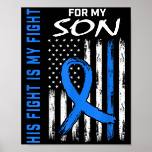 Blauw Zijn Strijd Is Mijn Strijd Diabetes Bewustzi Poster