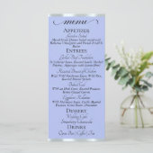 Blauw/Zilver - Initialen & Dank U Menu (Staand voorkant)