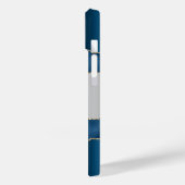 Blauw zilveren goudmageremelkschrift Case-Mate iPhone case (Achterkant / Links)