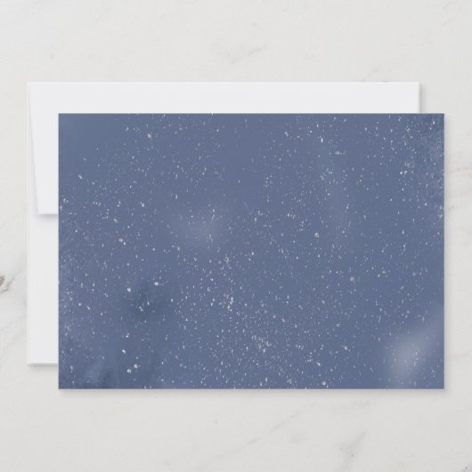 Blauw Zilveren Roos Quinceanera Foto Bedankkaart  Kaart (Achterkant)