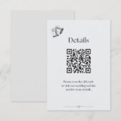 Blauw Zilveren Trouwbellen Details Bijlage (Voorkant / Achterkant)