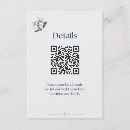 Blauw Zilveren Trouwbellen Details Bijlage