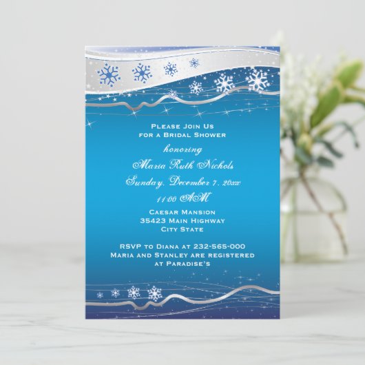 Blauw, zilvergrijs vrijgezellenfeest voor de bruil kaart (Staand voorkant)