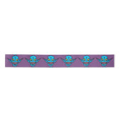 blauw zombie troll demon ribbon lint (Voorkant)
