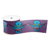 blauw zombie troll demon ribbon lint (Spoel)