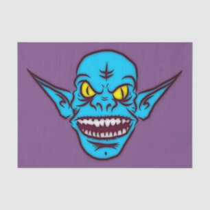 blauw zombie troll demon tissue paper tissuepapier