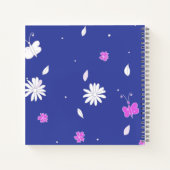 Blauw Zomer 2 Vierkant Notitieboek (Achterkant)