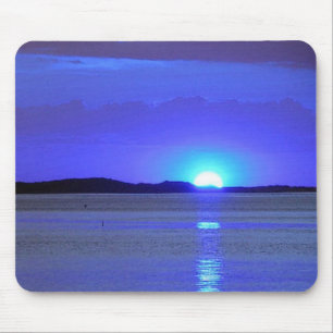 blauw zonnemeer muismat