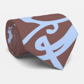 Blauw Zuurlijk Stropdas (Opgerold)