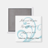 Blauw Zwak sparen de Vertrouwde Datum Magnet Magneet (Voorkant / Achterkant)