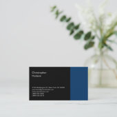 Blauw Zwart Consultant Visitekaartje (Staand voorkant)