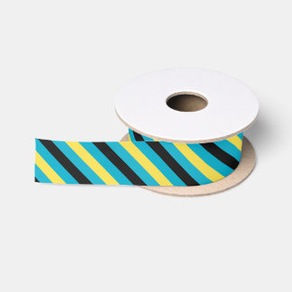 Blauw, zwart en geel lint