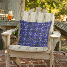 Blauw Zwart Lavendel Patroon