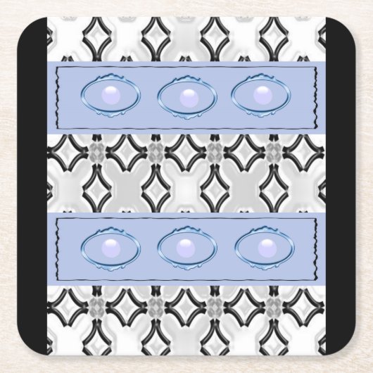 Blauw Zwart Onderzetter (Voorkant)