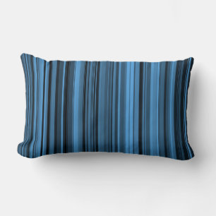 Blauw Zwart Strepen Kussen