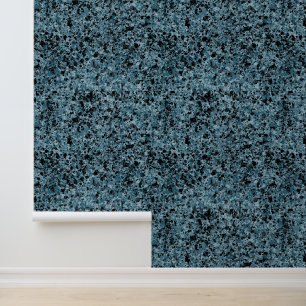 Blauw zwart textuur graniet behang