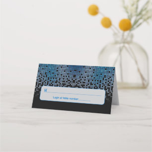 Blauw Zwart Video Game Gamer Bar Mitzvah Adres