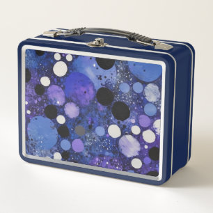 Blauw Zwart Wit Stippen