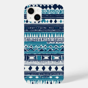 blauw-zwart-witte stam Case-Mate iPhone 14 plus hoesje