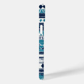 blauw-zwart-witte stam Case-Mate iPhone case (Achterkant / Rechts)