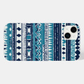 blauw-zwart-witte stam Case-Mate iPhone case (Achterkant (horizontaal))