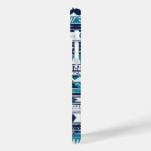 blauw-zwart-witte stam Case-Mate iPhone case (Achterkant / Links)