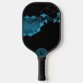 Blauw & Zwart Zeshoek Persoonlijk Pickleball Paddle