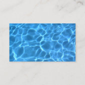 Blauw zwembandpatroon visitekaartje (Achterkant)
