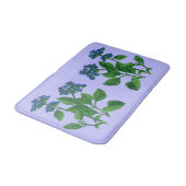 blauwbaardbloemdruk badmat (Gekanteld)