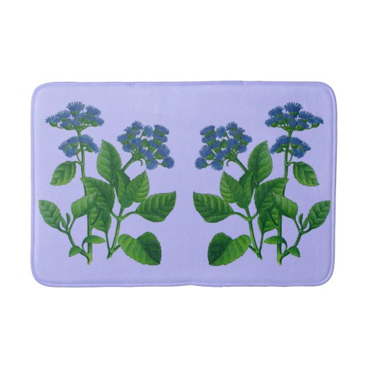 blauwbaardbloemdruk badmat (Voorkant)