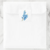 Blauwbeen 4 vierkante sticker (Tas)