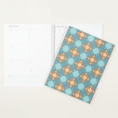 Blauwbeige vlecht planner (Display)