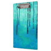 Blauwbellen in een bos bos landschap schilderen klembord (Links)