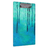 Blauwbellen in een bos bos landschap schilderen klembord (Rechts)