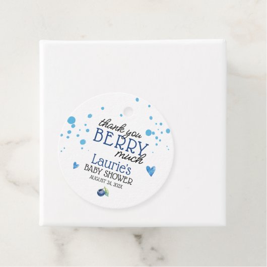Blauwbes Berry Hartelijk dank voor Berry Bedankjes Labels (In situ)