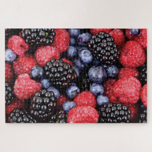 Blauwbes, braam en frambozen legpuzzel