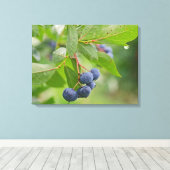 Blauwbes Canvas Afdruk (Insitu (Houten vloer))