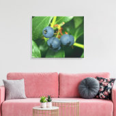 Blauwbes Canvas Afdruk (Insitu (Woonkamer))