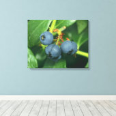 Blauwbes Canvas Afdruk (Insitu (Houten vloer))