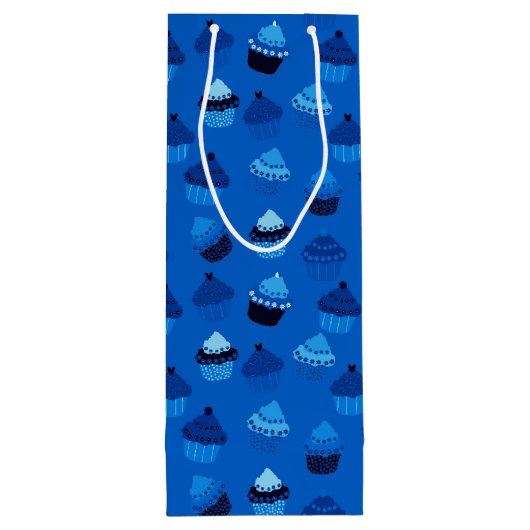 Blauwbes cupcakes wijn cadeautas (Achterkant)