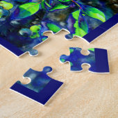 Blauwbes - groene tint legpuzzel (Zijkant)